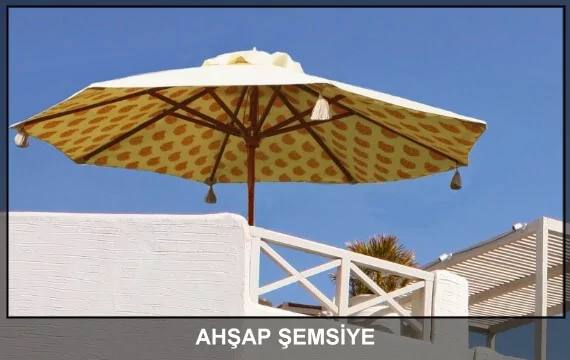 Akbrella Ahşap Güneş şemsiyesi AHP-12