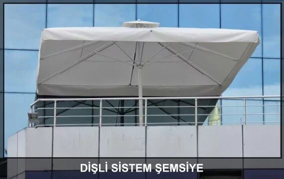 500x500cm teleskopikal balkon Cafe şemsiyesi