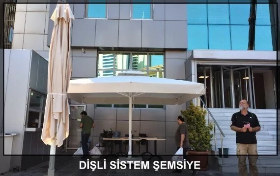 400x400cm Aydın Üniversitesi teleskopikal Cafe şemsiyesi