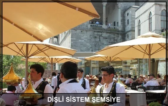 Konyalı Lokantası teleskopikal Cafe şemsiyeleri