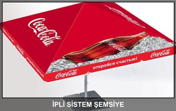 coco-cola reklam şemsiyesi