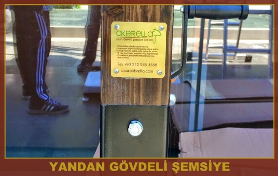 Yandan gövdeli şemsiye j